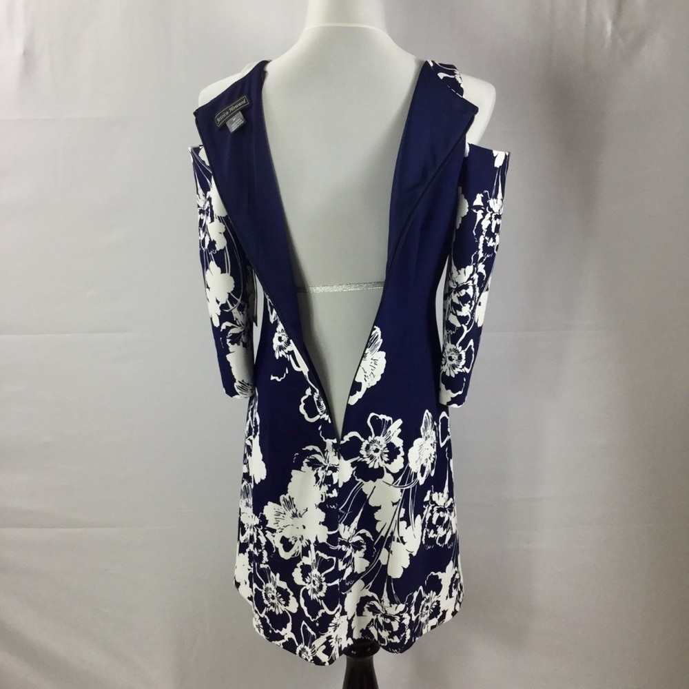 Jessica HOWARD Cold Shoulder 3/4 Sleeve Floral Print Dress Size 8P NWT - Picture 10 of 14